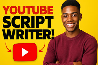 do youtube script writing 2000 words for just 10 dollar
