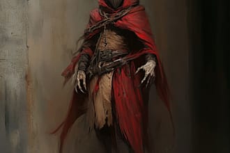 unique fantasy horror and fantasy horror character art