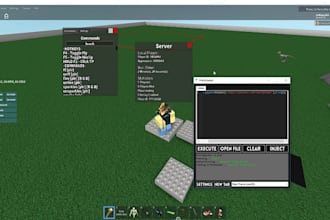 build a complete roblox game, map, models, gui, and be expert scripter