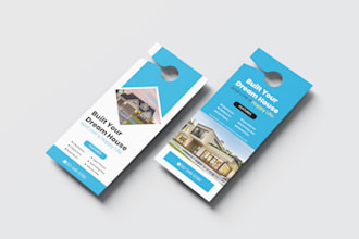 create door hanger, rack card, cleaning, solar, lawn