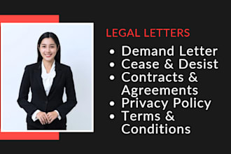 expertly draft contracts, agreements and legal letters