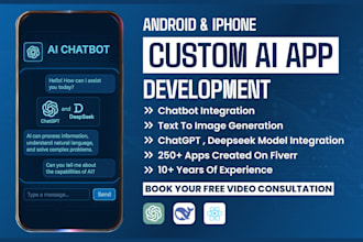 develop ai mobile app, ai integration ios app, android app, mobile app developer