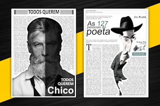 design professional newsletter, brochure, magazine, flyer