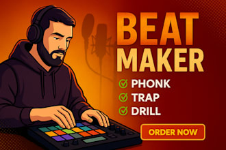 create custom phonk, drill or dark trap beats for you