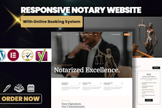create a responsive notary website with online appointment scheduling