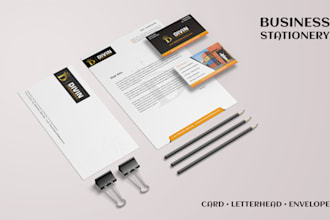 design letterhead, business card or envelope