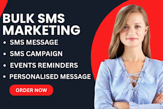 send bulk SMS marketing, text message using twilio and klaviyo