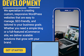 design a professional wordpress website or landing page