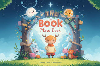 do cartoon book cover, children book cover design