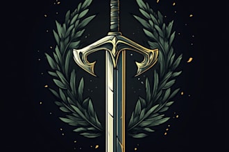 create custom fantasy, rpg, sci fi animated game logo