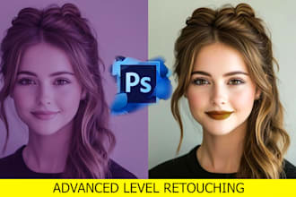 do beauty photo retouching and portrait editing