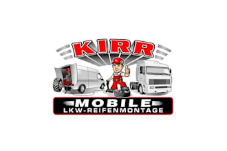 design important classic mobile truck tire logo