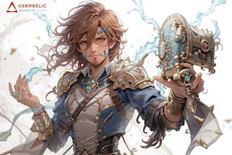 do a dnd and d and d character art illustration for you