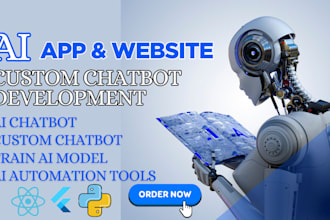 build ai chatgpt mobile app website ai saas app ai chatbot ai software chatbot