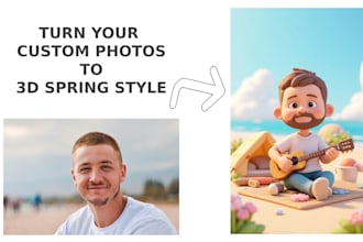 do custom 3d spring design from your photos