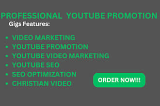 do organic USA christian youtube promotion gospel music monetization