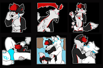 draw animated furry telegram stickers furry nsfw sticker crypto discord sticker