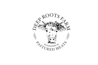 design wonderful deep roots farm logo