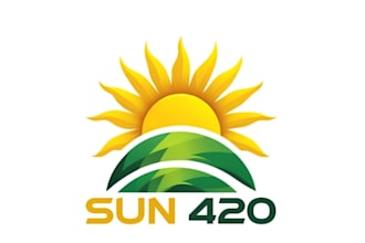 create awesome and gorgeous sun logo design