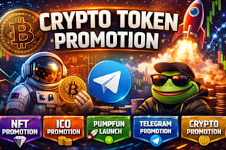 crypto memecoin promotion crypto token telegram x to attract more token investor