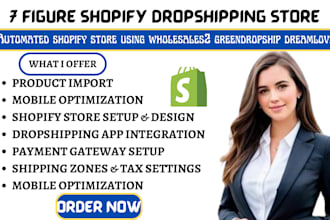 setup automated shopify store using wholesales2b greendropship dreamlove