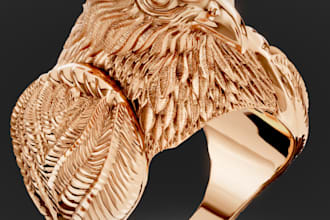 sculpt 3d jewelry model, ring, belt, pendant, necklace, bracelet for 3d printing