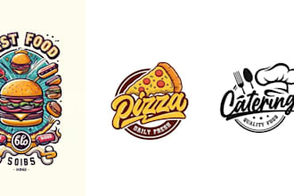 design pizza restaurant pizza bakery food logo