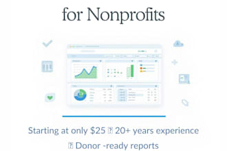 quickbooks online bookkeeping and donor reports for nonprofits