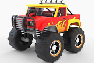 do 3d toy character action figure articulated dragon model for 3d printing