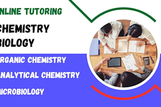 be your online biology and chemistry tutor