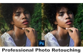 do professional photo retouching, skin editing in photoshop