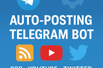 create a telegram bot for auto posting and content delivery