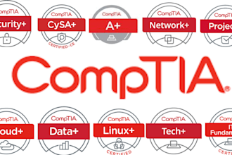 get comptia security, network, linux, data, cysa, certificate and practice test