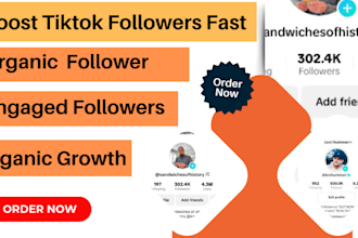 a superfast organic tiktok page growth to grow organic followers