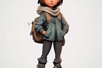 draw 2d game character illustration