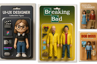turn your images into an 3d action figure toy