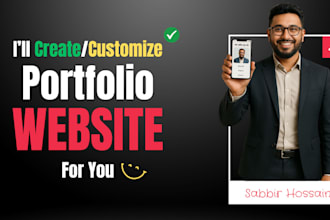 create a responsive portfolio or personal website for you