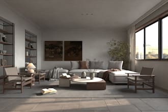 do stunning virtual staging on 2 image for 5 dollars