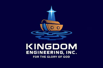make modern classic style engendering logo design