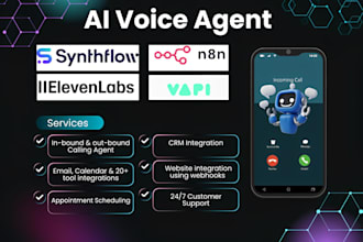setup ai voice agent elevenlap, chatbot, vapi ai ghl, retell ai, make com, n8n