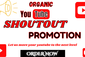 do organic youtube video promotion for channel growth shoutout to 5m audience
