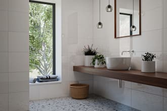 design modern, realistic 3d bathroom and interior rendering