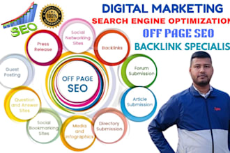 build powerful backlinks , increase website traffic for effective off page SEO