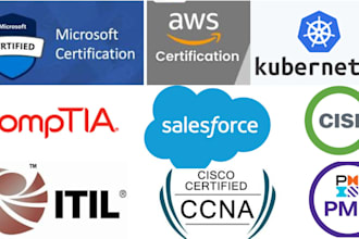 get pmp ccna comptia itil salesforce microsoft aws scrum istqb and all IT certs