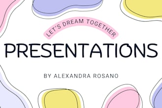 design a professional canva, google or keynote presentation
