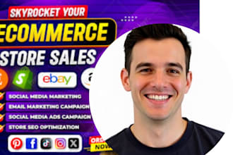 promote and advertise your etsy, shopify, ebay, and amazon store for quick sale