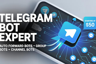 create automatic telegram message forward bot, groups telegram bot, channels bot