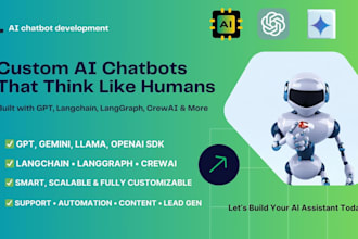 build custom ai chatbots using gpt, langchain, and crewai