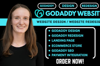 design a godaddy website redesign godaddy website using  godaddy website builder