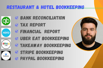 provide hotel, resort and restaurant bookkeeping services